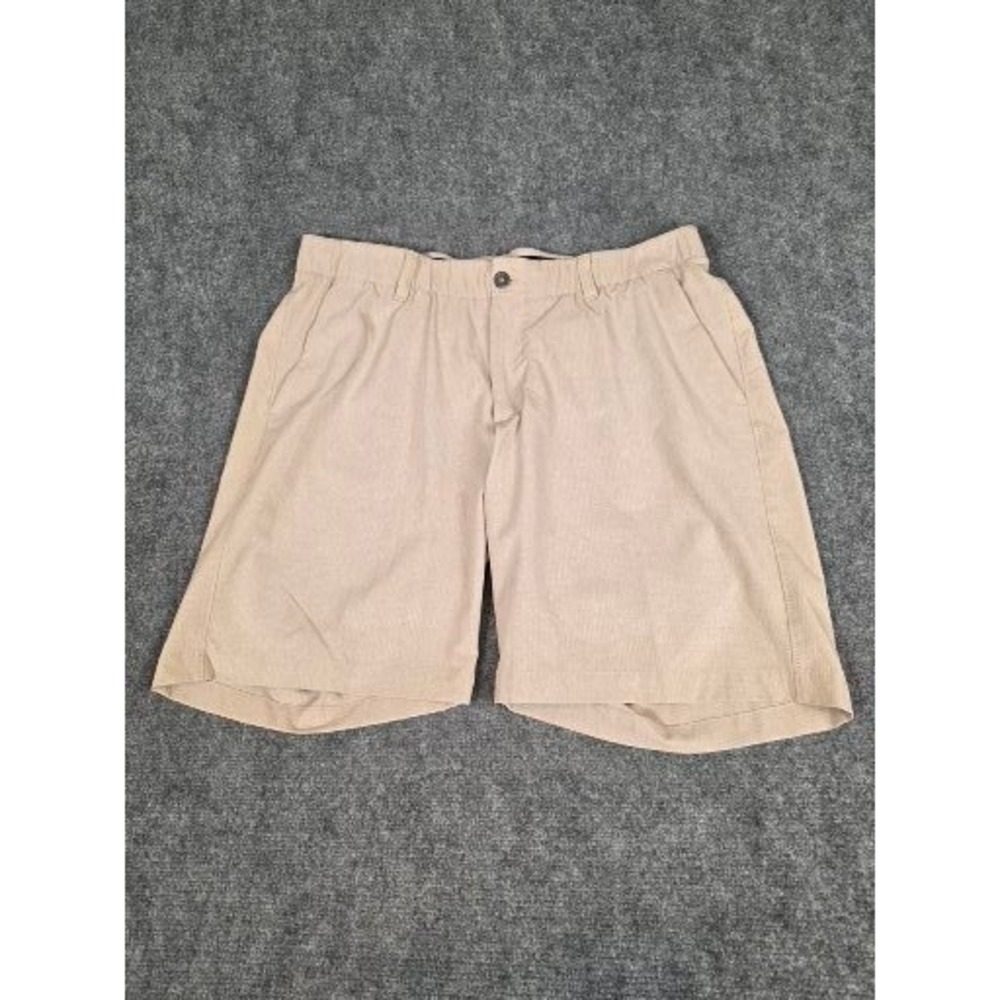 Under Armour HeatGear Mens‎ Tan Golf Shorts Size 38 Performance Khaki Athletic